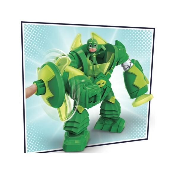 PJ Masks Robo-Gekko Hero ID Toy | Lights, Sounds & Action Arms with Figure NWT - Picture 5 of 5